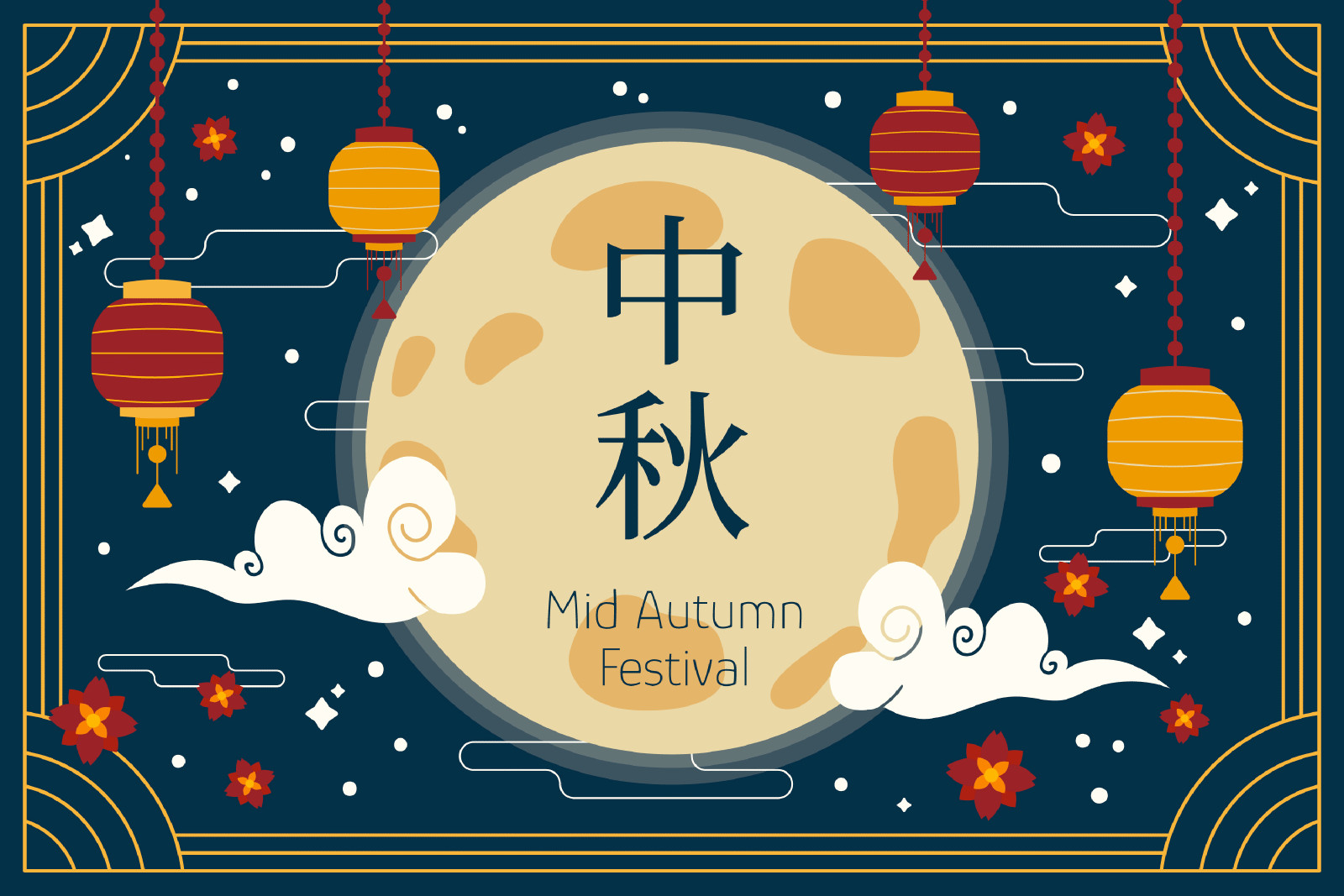 2024 Chinese Midden-Herfst Festival Vakantie Kennisgeving