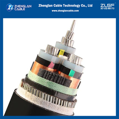 3.6/6(7.2)kv 3x240mm2 AL/SC/XLPE/SC/CTS/PVC/SWA/PVC aluminiumkabel pantserde stroomkabel IEC60502-2