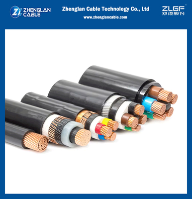 Medium Voltage XLPE Geïsoleerde stroomkabel N2XSY/NA2XSY Koperdraad/Tape Beschermde PVC Buitenste omhulsel DIN VDE 0276-620