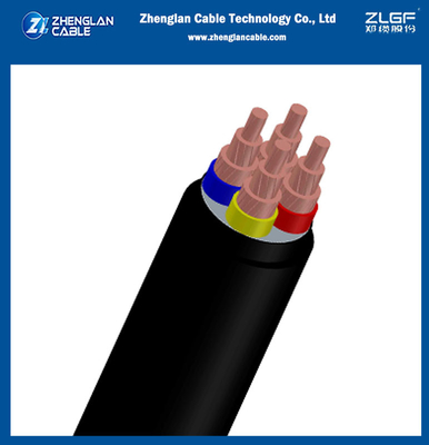 0.6/1KV laagspanningskoper Xlpe geïsoleerde PVC-omhulde stroomkabels 3 kern + 1 ((CXV) voor IEC 60228, IEC 60502-1