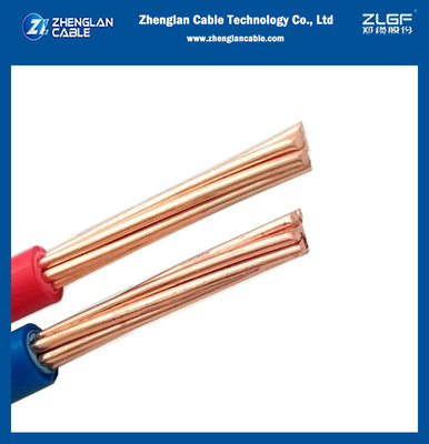 PVC geïsoleerde draden geleider klasse 2 CU/PVC BV 10 16 25 35sqmm Gebouwdraad en kabel IEC 60228 60227-3 IEC 60227-1