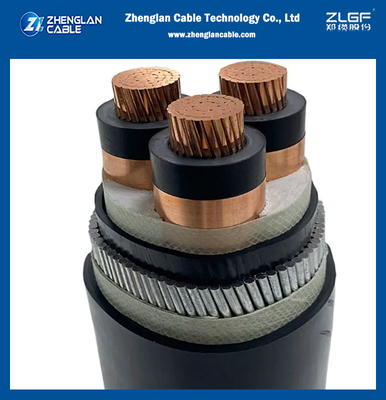12.7/22kV XLPE Medium Voltage Cable Low Smoke Halogen Free Gepantserde stroomkabelRode streep Normen SANS 1339
