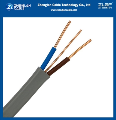 Twin Cable 2 kern met aarde 2x1.5mm2+1mm2, 2x2.5mm2+1.5mm2 CU/PVC/PVC 300/500V