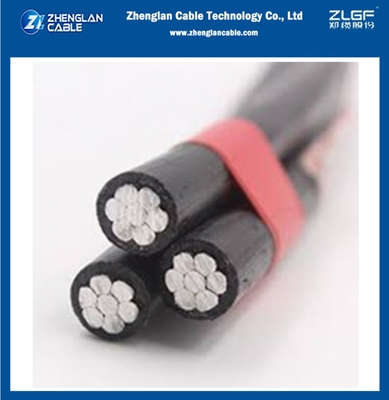 Overhead geïsoleerde kabel 0,6/1KV 2X50+50 AAC/XLPE+AAAC/XLPE Aerial bundled cable ABC GB/T12527