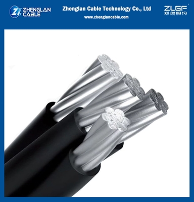 Overhead geïsoleerde kabel 3Cx16+1x16sqmm AAC/XLPE+AAAC/XLPE 0,6/1kv ABC kabel