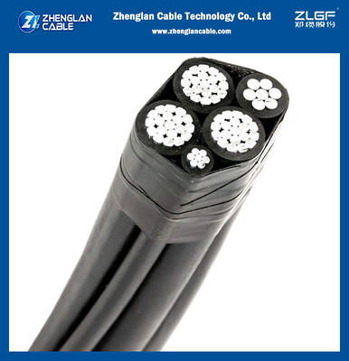AL/XLPE Isolatie Lage Spanning Aerial Bundle Conductor ABC Kabel 3x25 54.6 16mm2 NFC 33-209 voor B2B Inkoop