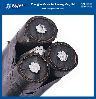 Circulaire Compacte Stranded H68 Aluminium Fase Leider 12.7/22kV Geschermd MV ABC Kabel voor Aerial Bundled Kabels