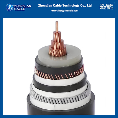 8.7/15kv Middenspanningsstroomkabel AWA Gorderde kabel 1x120/16mm2 Cu/SC/XLPE/SC/CWS/PVC/AWA/PVC IEC 60502-2