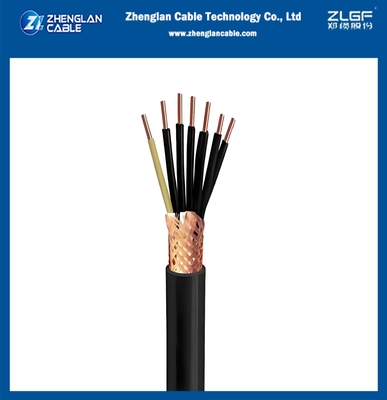 0.6/1KV CU/PVC/PVC 7x2.5 Sqmm besturingskabel met koperdraad gevlochten schild IEC60502-1