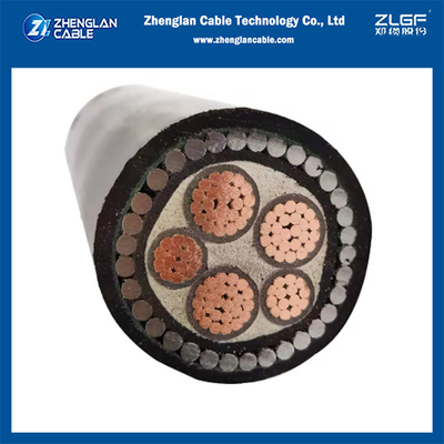 0.6/1kv XLPE Geïsoleerde SWA-gorderde kabel 3+2core Cu/xlpe/pvc/swa/pvc 3x25+2x16mm2 IEC60502-1 / IEC60228