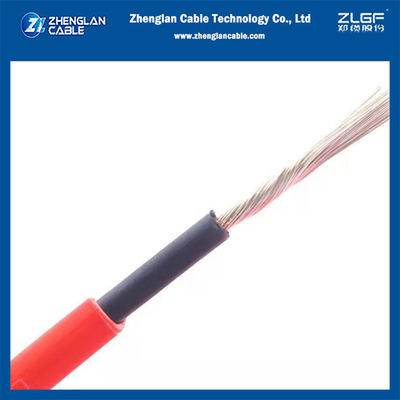 Eénkern zonnecabel China fabrikant TUV goedgekeurd 1x6mm2 Zwart&Rood