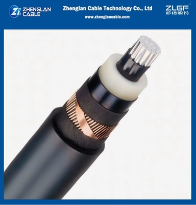 8.7/15kv Middenspanningsstroomkabel YJLSV1x185/25mm2AL/SC/XLPE/SC/PVC/CWS/CTS/PVC IEC 60502-2