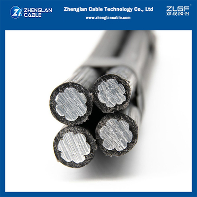 1KV ABC-kabel 3x50+1x35mm2 Aluminium kern XLPE geïsoleerd Aluminium legering XLPE geïsoleerd NTP 370.254