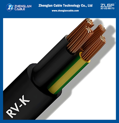 3.6 KV Stroomkabels RV-K Flexibele Koperen Geleider PVC-mantel