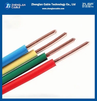 H07V-U Bouwinstallatiedraad PVC geïsoleerd koperen enkele ader 450/750V CU/PVC 10mm2 IEC 60227­1