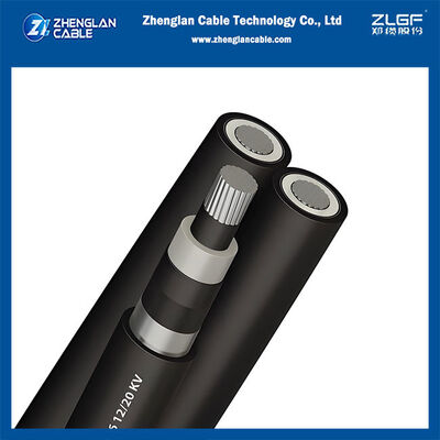 18/30KV 3x1x150mm2 Kabel aluminium tripolaire HTA torsadé XLPE geïsoleerd, gainé PE