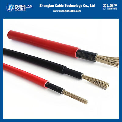 Zonne-PV-kabel met enkele kern TUV goedgekeurde 1,5kV DC koperen zonnepaneeldraad - fotovoltaïsche kabel voor zonne-energiesystemen