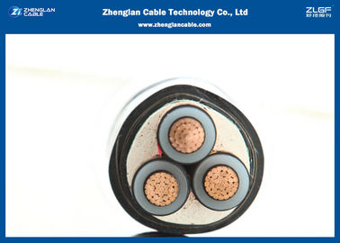 18/30KV 3 de Kabel van Kernencu, de Machtskabel van CEI 60502 MV (Unarmoured) (CU/PVC/XLPE/STA/NYBY/N2XBY)