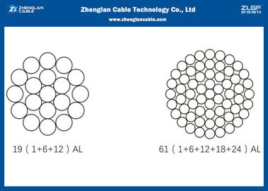 De lucht Naakte Kabel van de Aluminiummacht, de Leidercei 61089 van 18.4mm2 AAAC Standaardcode: 16-1250
