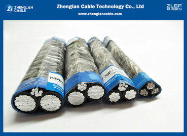 Laag Voltageal/xlpe Naakte Al Legerings boven Gebundeld Kabel 0.6/1kv 2×50sqmm+25sqmm