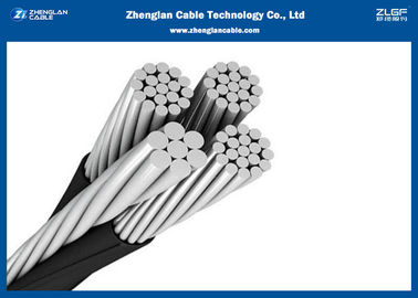 Lucht de Bundelkabel LV van CEI van de aluminiumleider isoleerde de XLPE Geïsoleerde boven de Neutrale Kabel AAAC van de kabelaac/xlpe Fase