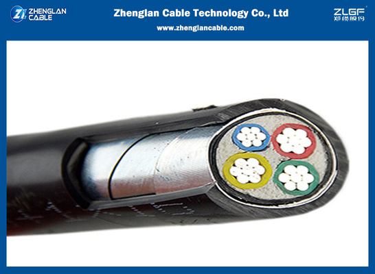 0.6/1KV LV van de Kabel4x25sqmm Cu van de Laag Voltage Geïsoleerd pvc Macht (AL) /XLPE (pvc)/