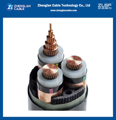 Geïsoleerde het Koperband Onderzochte 3core Kabel 3x70sqmm 6.35/11kv XLPE van de koperkern