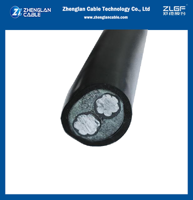 De pvc In de schede gestoken Kabel van de Aluminiummacht Geïsoleerde Unarmored 2Cx25mm2 XLPE
